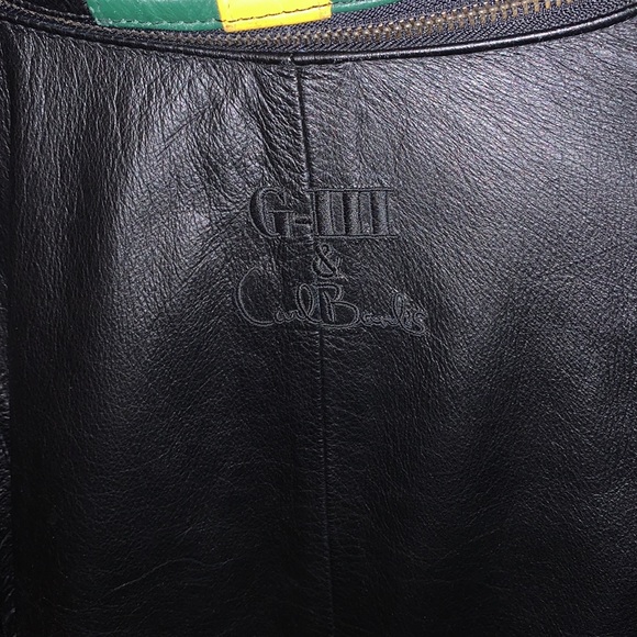Carl Banks vintage leather Green Bay Packer coat - Picture 4 of 9